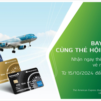 Vietcombank khuyến mãi hấp dẫn cho chủ thẻ American Express