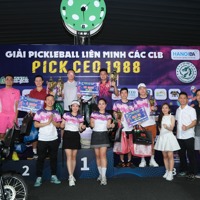 Rộn ràng ngày hội thể thao doanh nhân tại Giải Pickleball PICK CEO 1988