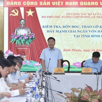 Phó Thủ tướng Lê Thành Long kiểm tra, đôn đốc giải ngân đầu tư công tại Bình Phước