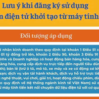 INFOGRAPHIC: Lưu ý khi đăng ký sử dụng hóa đơn điện tử khởi tạo từ máy tính tiền