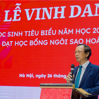 Thứ trưởng Phạm Ngọc Thưởng dự lễ vinh danh và trao Học bổng Ngôi Sao Hoàng Mai