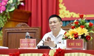 Chùm ảnh Bộ trưởng Bộ Tài chính Hồ Đức Phớc tiếp xúc cử tri tại  tỉnh Bình Định