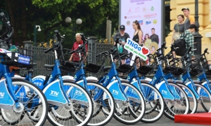 Người dân có thể thuê xe đạp công cộng tại những quận nào ở Hà Nội?