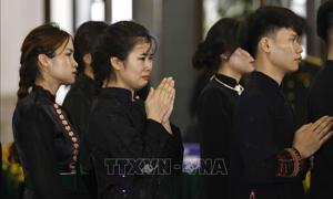 Nhân dân vào viếng Tổng Bí thư Nguyễn Phú Trọng tại Nhà tang lễ Quốc gia