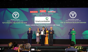 Vietcombank tiếp tục là thương hiệu mạnh dẫn đầu ngành Ngân hàng