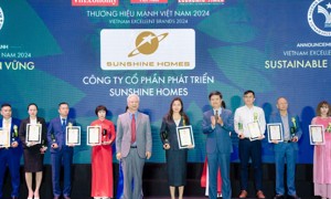 Sunshine Homes được vinh danh Top Thương hiệu mạnh - Phát triển bền vững 2024