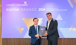 Vietcombank lọt Top 30 thương hiệu giá trị nhất Đông Nam Á do Kantar công bố