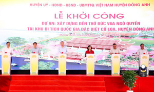 Khởi công xây dựng đền thờ Đức vua Ngô Quyền