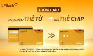 LPBank thông báo ngừng giao dịch dải từ trên thẻ ATM từ ngày 01/7/2025