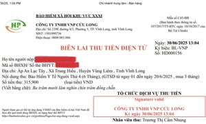 Vĩnh Long:  Tổ chức dịch vụ thu bảo hiểm xã hội, bảo hiểm y tế sử dụng biên lai điện tử