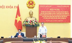 Tổ công tác số 2090 và Tổ công tác số 2091 của Bộ Chính trị làm việc với các Ban Thường vụ Đảng ủy Quốc hội, Chính phủ