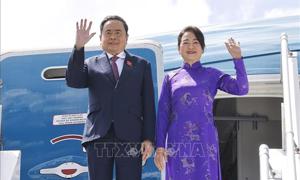 Chủ tịch Quốc hội đến Thụy Sĩ, bắt đầu tham dự Hội nghị các Chủ tịch Quốc hội Thế giới lần thứ 6