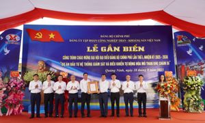 TKV gắn biển công trình chào mừng Đại hội đại biểu Đảng bộ Chính phủ lần thứ I, nhiệm kỳ 2025 - 2030