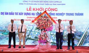 Khởi công KCN Trung Thành quy mô 200ha – Động lực mới cho phát triển kinh tế, xã hội tỉnh Ninh Bình