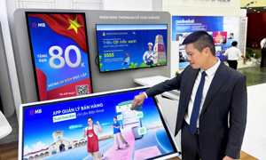 MB giới thiệu hệ sinh thái số tại Triển lãm thành tựu đất nước 80 năm