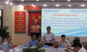 TP. Hồ Chí Minh: Đề xuất hai nội dung quan trọng sửa đổi Nghị quyết số 98