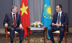 Tổng Bí thư Tô Lâm hội kiến Chủ tịch Thượng viện Kazakhstan