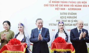 Tổng Bí thư Tô Lâm dự lễ khánh thành Phòng Lưu niệm Chủ tịch Hồ Chí Minh với ngành dầu khí Việt Nam-Azerbaijan