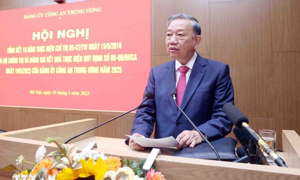 Tổng Bí thư Tô Lâm: Gắn kết chặt chẽ việc học tập, làm theo Bác với xây dựng lực lượng Công an nhân dân