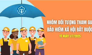 INFOGRAPHIC: Nhóm đối tượng tham gia BHXH bắt buộc từ ngày 1/7/2025