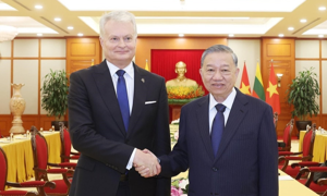 Tổng Bí thư Tô Lâm: Thúc đẩy quan hệ Việt Nam - Litva phát triển thực chất, hiệu quả hơn nữa