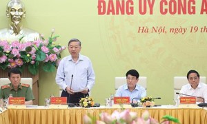Tổng Bí thư Tô Lâm dự Hội nghị Đảng ủy Công an Trung ương 6 tháng đầu năm 2025