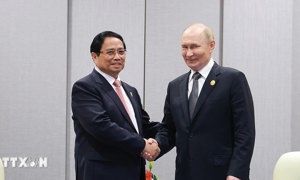 Thủ tướng Phạm Minh bongdaso nét hội kiến Tổng thống Nga Vladimir Putin