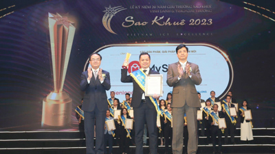 Giải pháp quản lý tài chính cửa hàng MyShop của KienLongBank giành giải thưởng Sao Khuê 2023