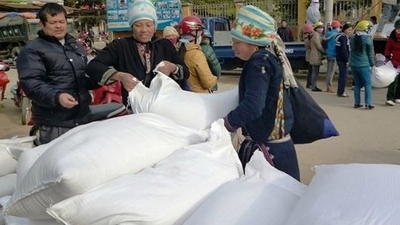 Xuất cấp hơn 7.300 tấn gạo hỗ trợ người dân các địa phương dịp Tết và giáp hạt