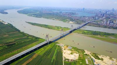 Hà Nội dự kiến xây đường tàu dọc 2 bờ sông Hồng