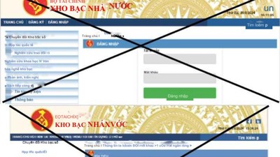 Cảnh báo giả mạo trang thông tin điện tử Kho bạc Nhà nước