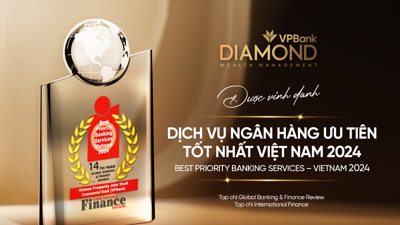 VPBank Diamond được chọn là dịch vụ ngân hàng ưu tiên tốt nhất Việt Nam