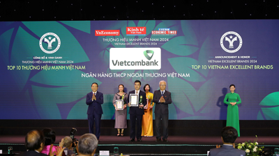 Vietcombank tiếp tục là thương hiệu mạnh dẫn đầu ngành Ngân hàng