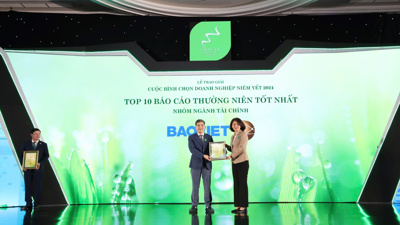 Bảo Việt được vinh danh trong Top 10 Báo cáo thường niên tốt nhất nhóm tài chính