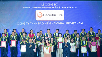 Hanwha Life thăng hạng trong Top 500 doanh nghiệp lớn nhất Việt Nam năm 2024