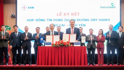 Vietcombank cấp tín dụng hơn 5.470 tỷ đồng cho Dự án đường dây 500 kV Lào Cai – Vĩnh Yên 