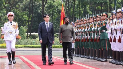 Chủ tịch nước Lương Cường chủ trì lễ đón bongdaso danh sách các trận đấu thức Tổng thống Sri Lanka