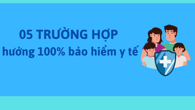 INFOGRAPHIC: 5 trường hợp được hưởng 100% chi phí bảo hiểm y tế