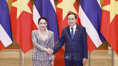 Chủ tịch Quốc hội Trần Thanh Mẫn hội kiến Thủ tướng Thái Lan Paetongtarn Shinawatra