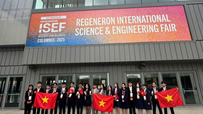 Học sinh Việt Nam đạt thành tích “khủng” tại Hội thi Khoa học kỹ thuật quốc tế 2025