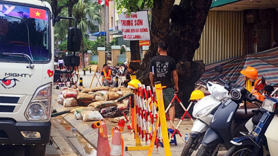 Xử lý sự cố bùn đất phun trào khi thi công tuyến metro Nhổn - ga Hà Nội