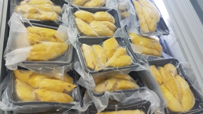 22 tấn sầu riêng đông lạnh đầu tiên của Việt Nam được xuất khẩu vào Trung Quốc