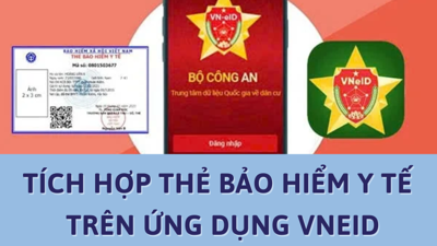 Tích hợp thẻ bảo hiểm y tế trên ứng dụng VNeID
