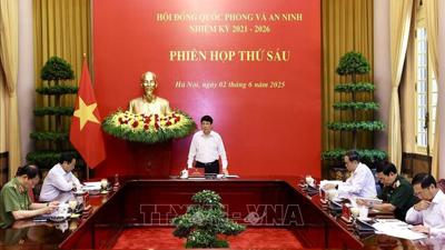 Chủ tịch nước Lương Cường chủ trì phiên họp thứ 6 Hội đồng Quốc phòng và An ninh