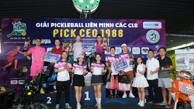 Rộn ràng ngày hội thể thao doanh nhân tại Giải Pickleball PICK CEO 1988