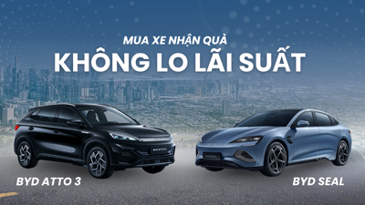 BYD Việt Nam tung ưu đãi khủng: Mua xe điện, nhận quà tới 80 triệu, vay 0% lãi suất trong 2 năm