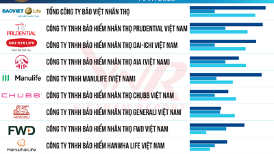 Lộ diện Top 10 "ông lớn" bảo hiểm tiếp đà thị trường khởi sắc