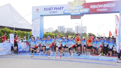 Gần 2.000 vận động viên tham gia giải chạy bộ “SNP Run As One” 2025
