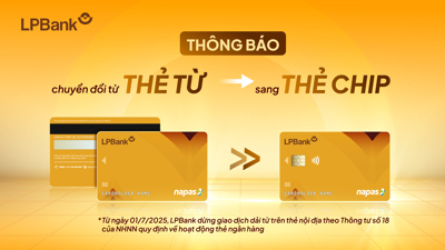 LPBank thông báo ngừng giao dịch dải từ trên thẻ ATM từ ngày 01/7/2025