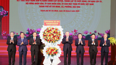 Tổng Bí thư Tô Lâm dự lễ công bố quyết định thành lập TP. Hồ Chí Minh mới 